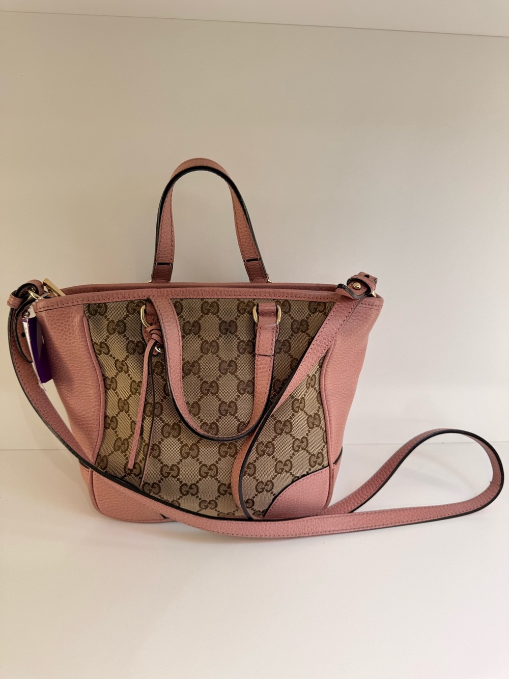 Gucci Small Bree GG Canvas Crossover Designer Bag